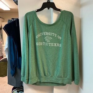 New soft thin green North Texas Univ. long sleeve shirt from Reserve. Size XXL